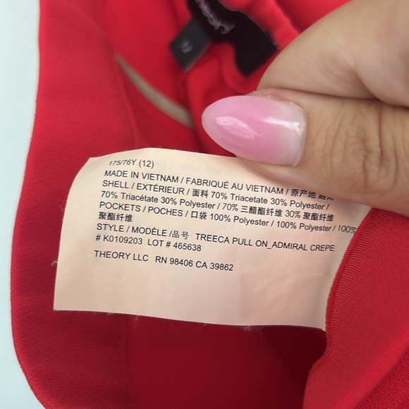 Theory Treeca Pull On Admiral Crepe Pants - Picture 4 of 5